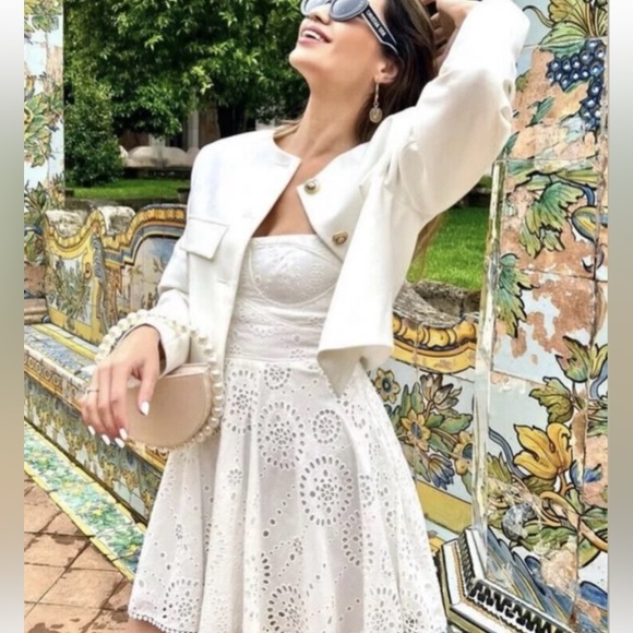 Zara white mini dress - Picture 2 of 4